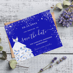 Quinceanera koninklijke blauwe jurk Bewaar de datu