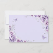 Quinceanera Lilac Robe d'Argent Violet Réponse Flo (Dos)