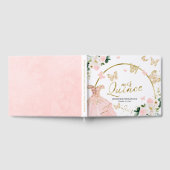 Quinceanera Livre d'invité Robe à papillon bleu (Complet)