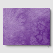 Quinceanera Livre d'invité Robe papillon pourpre (Verso)