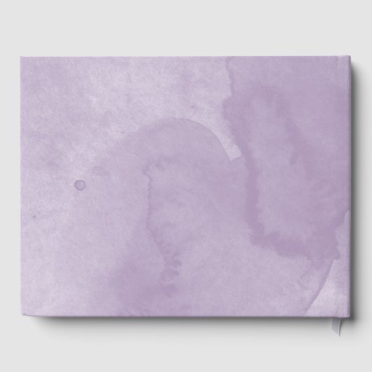 Quinceanera Livre d'invité Robe violette Floral (Verso)