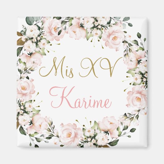 Quinceanera magneet souvenir (Voorkant)