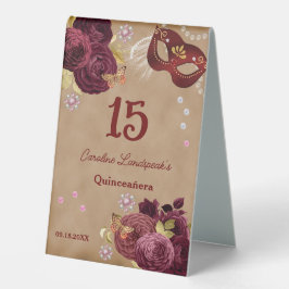 Quinceañera Masquerade, Bourgondische Engelse Roze
