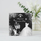 Quinceanera Masquerade Magical Princess Kaart (Staand voorkant)