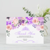 Quinceanera Merci rose et violet (Debout devant)