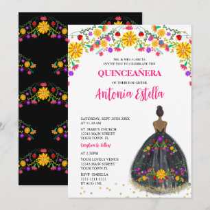 Quinceanera Mexicaanse Fiesta Prinses Jurk Kaart