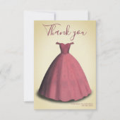 Quinceañera mis quince bedankkaart (Voorkant)