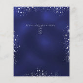 Quinceanera navy blue Silver-kledingbudget Flyer (Achterkant)