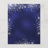 Quinceanera navy blue Silver-kledingbudget Flyer (Achterkant)