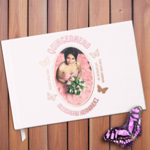 Quinceanera Papillons Roses