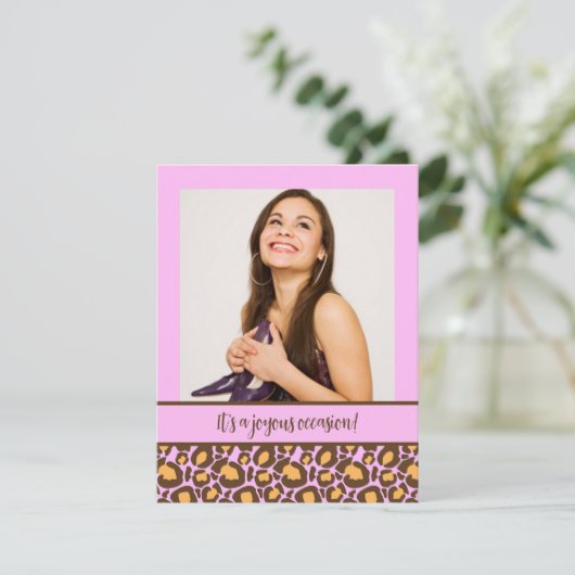 Quinceanera Party-uitnodigingen voor het afdrukken Kaart (Staand voorkant)