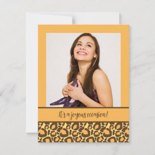 Quinceanera Party-uitnodigingen voor het afdrukken Kaart