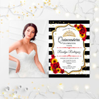 Quinceanera Party with Photo - Rozen Sunflower