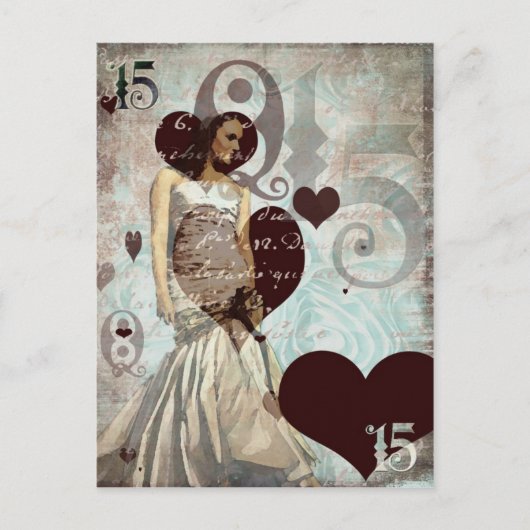 Quinceanera Postcard-Blank Briefkaart (Voorkant)