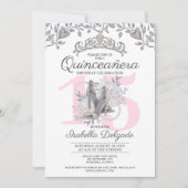 Quinceanera Princess 15e anniversaire Invitation (Devant)