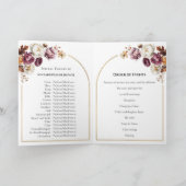 Quinceanera-programma's | Bourgondische Herfst Flo Programma (Binnen)