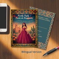 Quinceañera Reply | Tarjeta de Respuesta