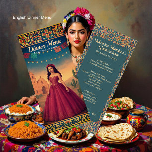 Quinceañera rode toga meisje verjaardagsdiner menu