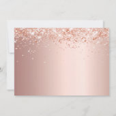 Quinceanera roos gouden fotoscript save the date (Achterkant)