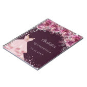 Quinceanera rose bougon robe florale livre d'or (Côté gauche)