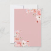 Quinceañera Rose rose pâle rose Merci floral (Dos)