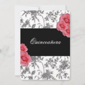 Quinceanera, Roses Roses Rose Invitation / Douce Q (Devant)