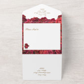 Quinceañera rouge et blanc Invitations abordables (Dehors)