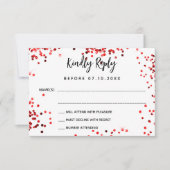 Quinceanera rouge fleurs de robe blanche RSVP cart (Devant)