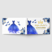 Quinceañera Royal Blue Gold Princess Butterflies (Complet)