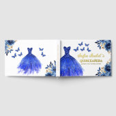Quinceañera Royal Blue Gold Princess Butterflies (Complet)