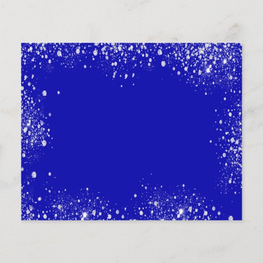 Quinceanera royal blue jurk budget behalve datum flyer (Achterkant)