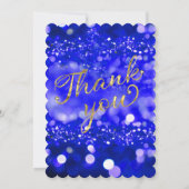 Quinceañera Royal Blue Kaart (Achterkant)