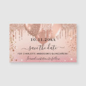 Quinceanera roze roze ballon, met uitzondering van (Voorkant)