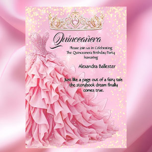 Quinceanera Roze Zilveren Diamanten Tiara Kaart