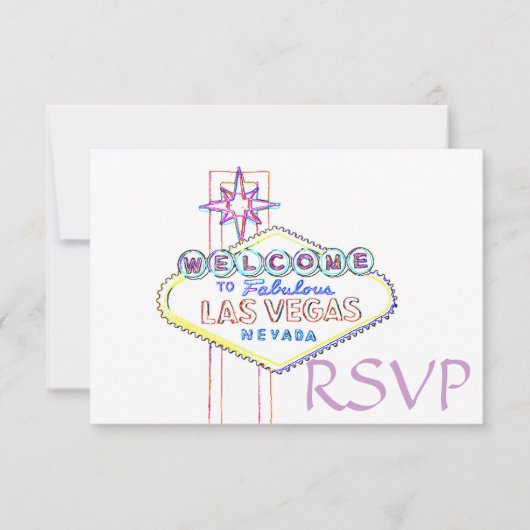 Quinceanera RSVP Las Vegas Pastel Art (Devant)