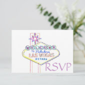 Quinceanera RSVP Las Vegas Pastel Art (Debout devant)