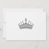 Quinceanera Silver Blue Floral Gown Carte de remer (Dos)