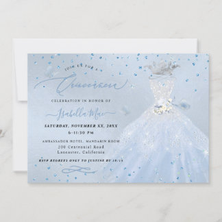 Quinceanera Silver Blue Quinceanera Dress Kaart