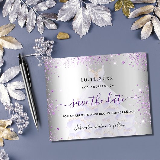 Quinceanera Silver Violet budget, behalve datum