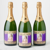 Quinceañera Sparkling Wine Favoriser le Étiquette  (Bouteilles)