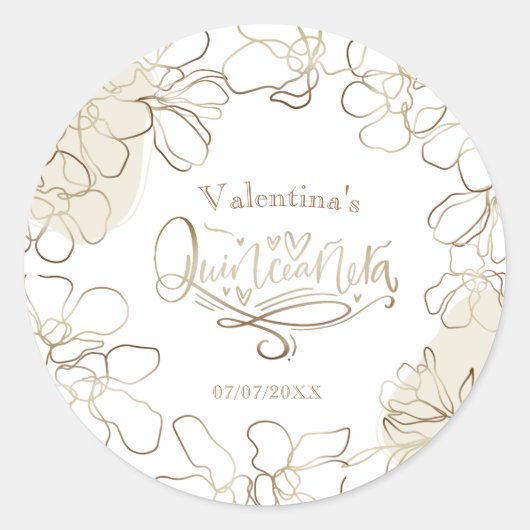 Quinceañera sticker (Voorkant)