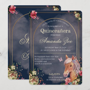 Quinceañera/Sweet 16 Paard ontwerp uitnodiging