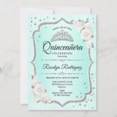 Quinceanera - Turquoise Silver Kaart (Voorkant)
