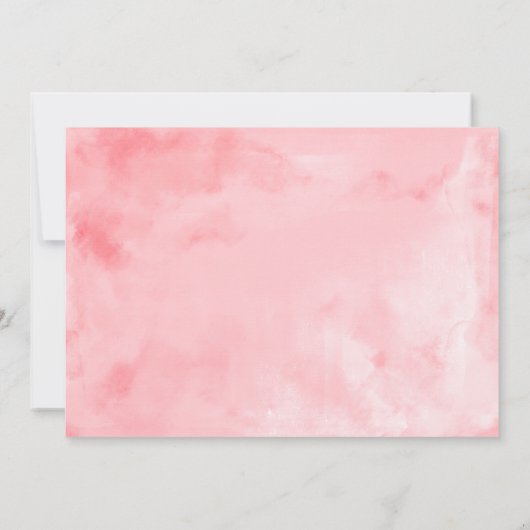 Quinceanera Uitnodiging Gouden Folie Hot Roze Gown (Achterkant)