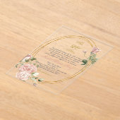 Quinceanera uitnodiging in het Spaans Acryl Uitnodigingen (Laagn)