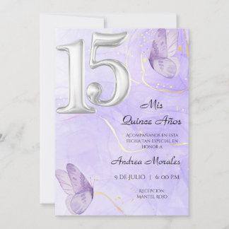 Quinceañera uitnodiging, Mis Quince 15 años Kaart