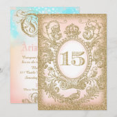 Quinceañera une fois sur invitation de la Princess (Devant / Derrière)