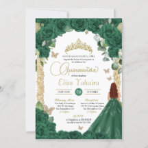 Quinceanera Verjaardag Emerald Groen Roos