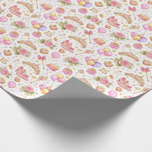 Quinceañera-viering – Elegante waterverf Cadeaupapier