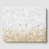 Quinceanera Vijftien Verjaardag Gouden Folie Glitt Gastenboek (Achterkant)